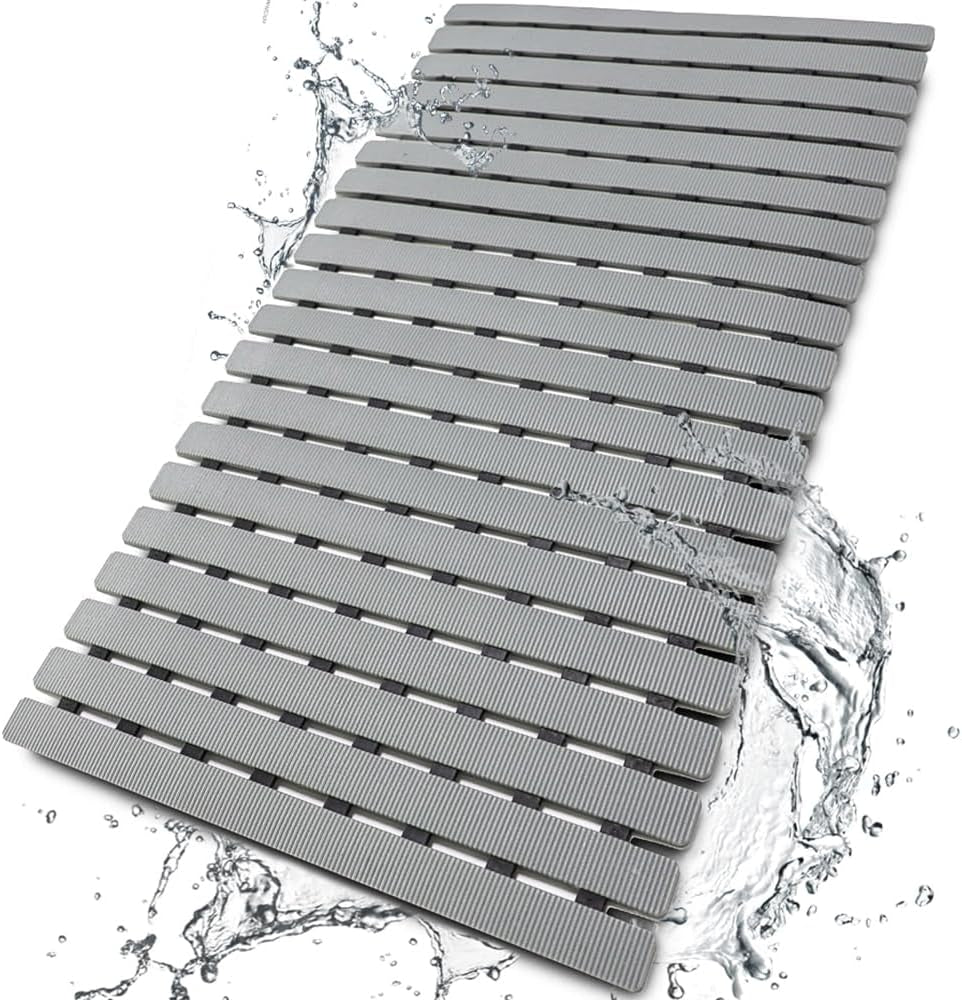 BEMISO Shower Mat Non Slip Bathtub Mat 27.5 X 15.7 Inch Bath Mat for Tub