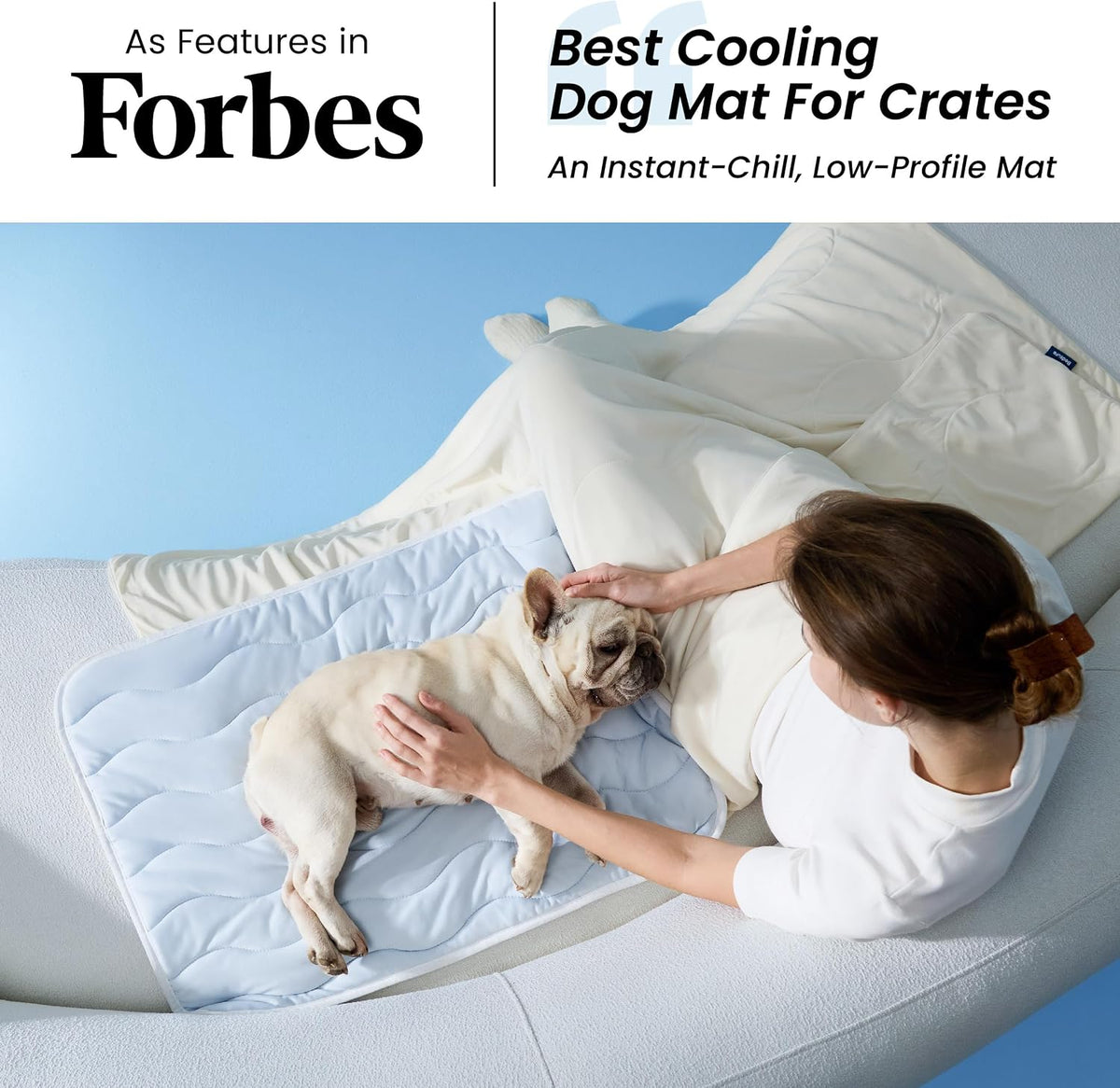 Bedsure Cooling Mat for Large Dogs,Washable Breathable Qmax>0.4 Cool Fiber