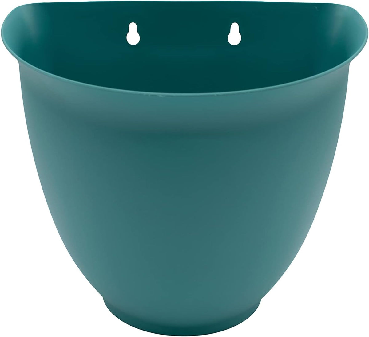 The HC Companies 8 Inch Garden Wall Planter - Plastic Hanging Plant Pot for Indoor Outdoor Flowers, Herbs, Dusty Teal