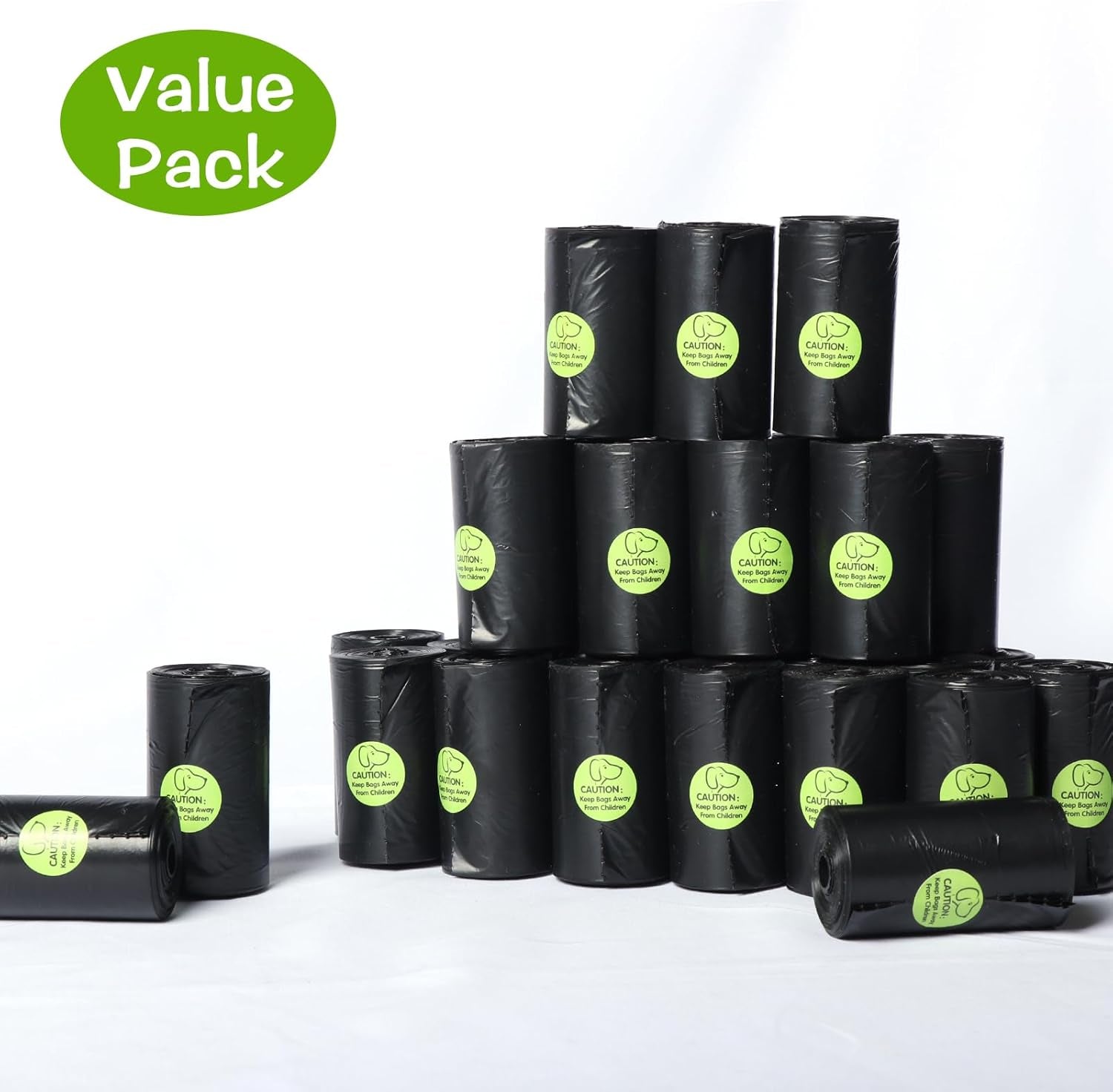 DREAM&GLAMOUR Dog Poop Bags,300 Count | Value Pack,Strong Poop Bags for Dogs,15 Rolls,20 Doggy Bag per Roll,Each Measures 9 X 13 Inches,Guaranteed Leak-Proof