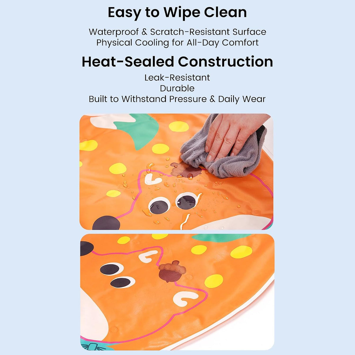 Cat Dog Cooling Mat 30"X20", Gel Cooling Waterproof Pet Pad, Easy Clean