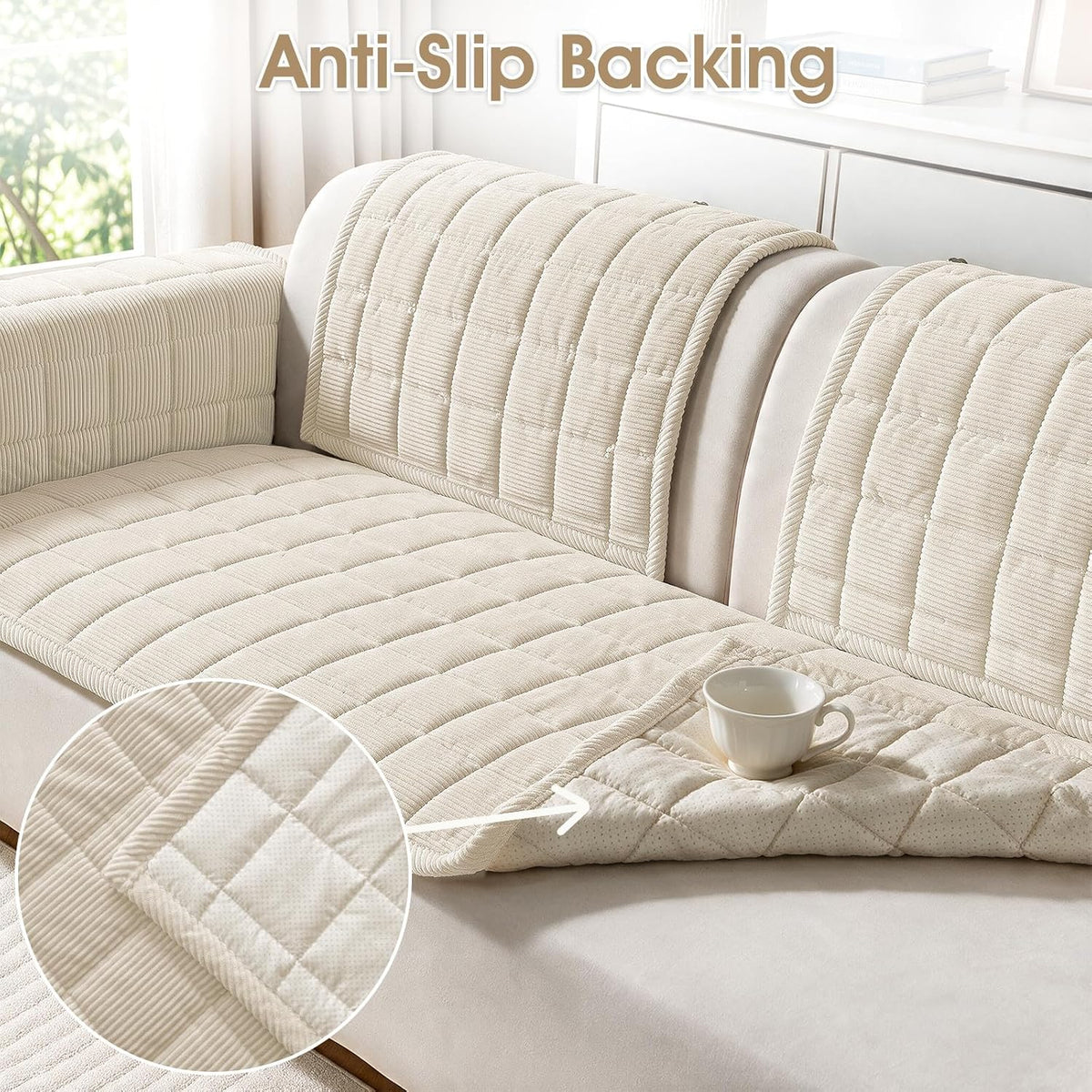 Couch Cover for Dogs Non-Slip Pet Couch Cover for Sofa Plush Protector