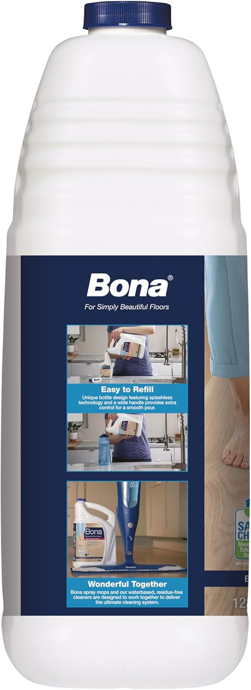 Bona Hardwood Floor Cleaner Refill - 128 Fl Oz - Unscented