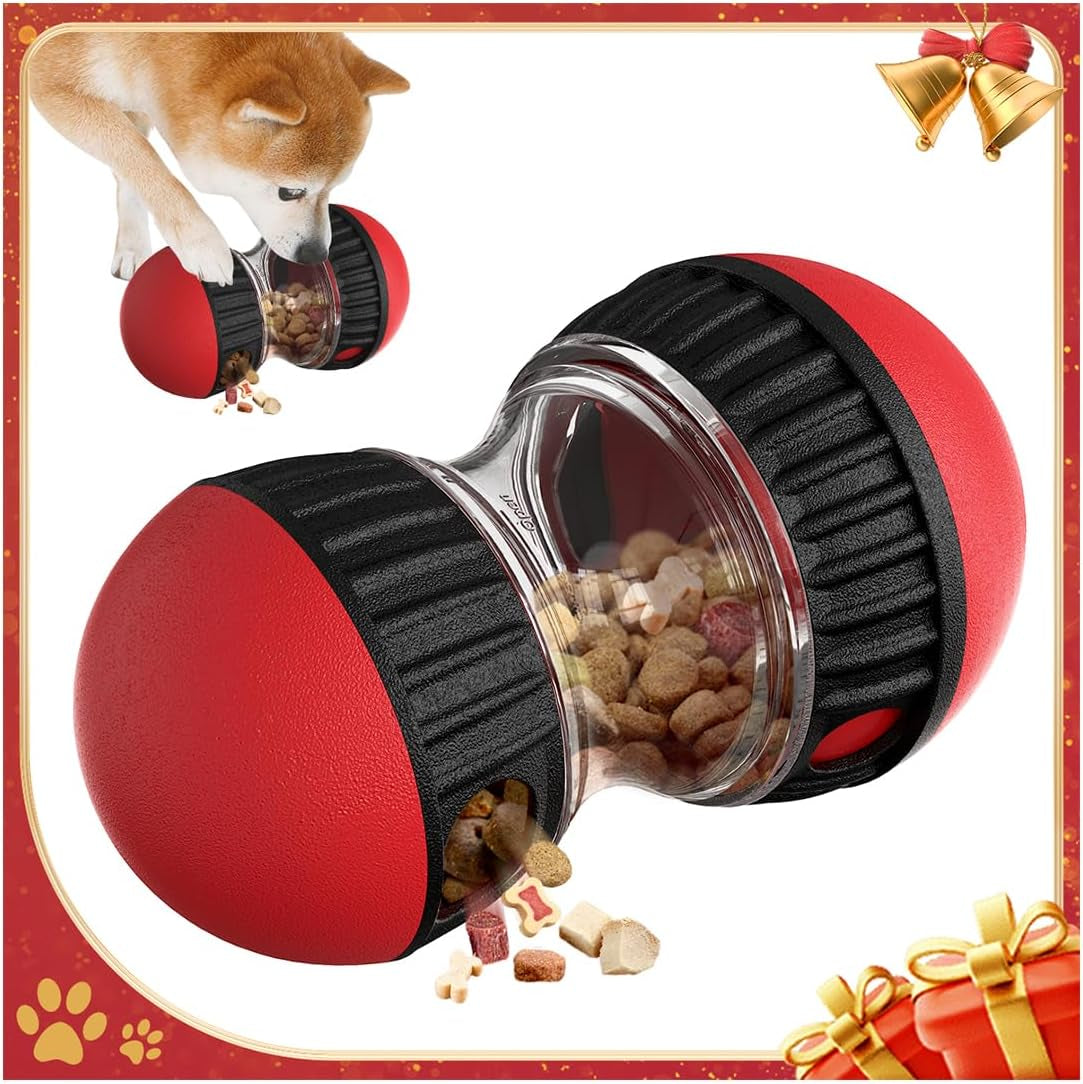 Mankoda Interactive Dog Puzzle Toy, Rolling Treat Dispenser Slow Feeder