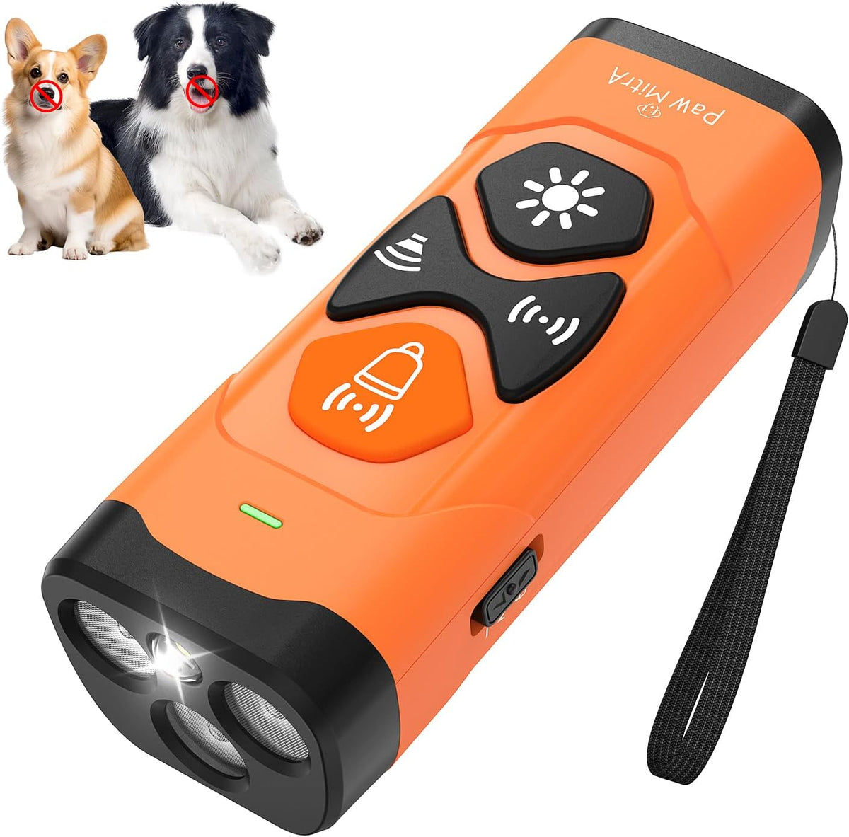 2025 Ultrasonic Dog Bark Control Device | Rechargeable anti Barking Device with 35FT Long Range, No Shock Humane Dog Trainer, One Button Bark Deterrent for Indoor & Outdoor Training