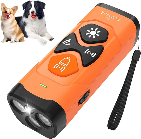2025 Ultrasonic Dog Bark Control Device | Rechargeable anti Barking Device with 35FT Long Range, No Shock Humane Dog Trainer, One Button Bark Deterrent for Indoor & Outdoor Training