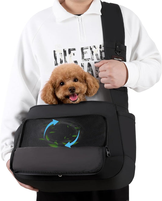 Dog Sling Carrier for Dogs & Cats,Fits 7–18Lbs, Lightweight Pet Carrier Bag