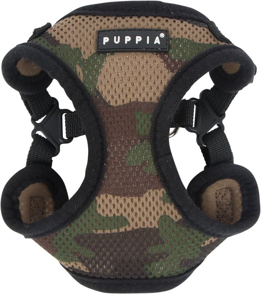 Puppia PARA-HC1533-CA-S Camo Soft Harness C Pet-Vest-Harnesses, Small