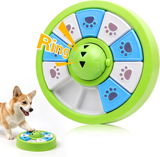 Interactive Dog Treat Puzzle Toys, Dog Enrichment Toys with Spinning Bell