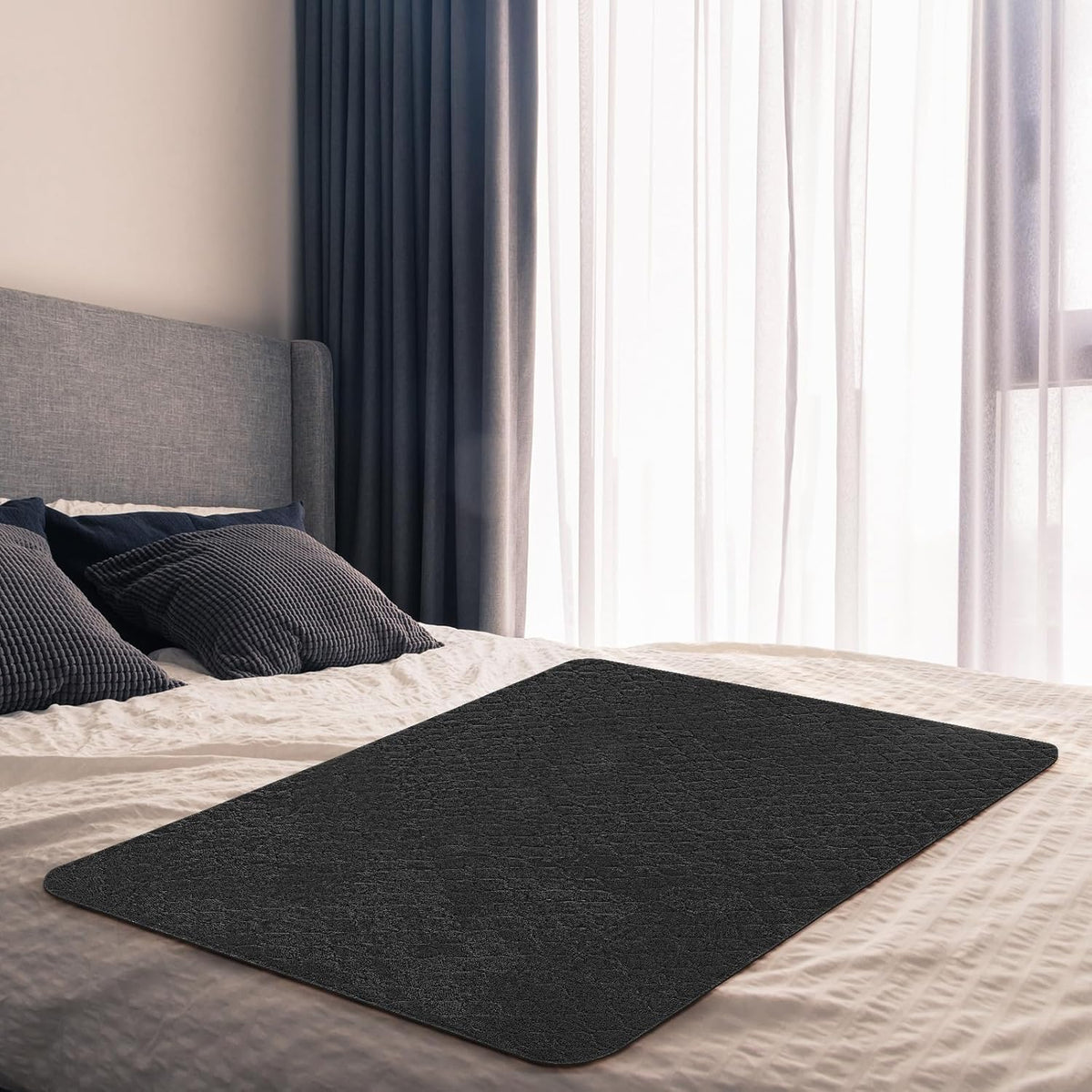 54 X 34 Inch Couple Waterproof Mat Lover Adult Blanket, Black, 1 Pcs