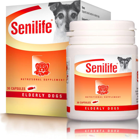 Senilife Cognitive Support Capsules for Senior Dogs, Brain Health & Cognitive Function Supplement, Supports Memory & Mental Alertness, 30 Capsules