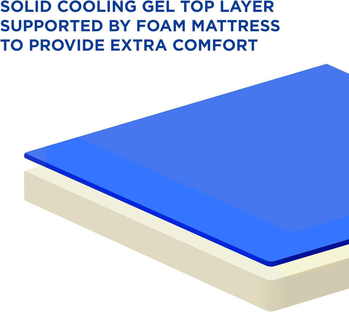 Arf Pets Dog Self Cooling Bed – Solid Gel Based Self Cooling Mat for Pets