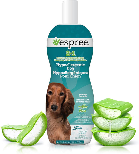 Espree Hypoallergenic Dog Shampoo & Conditioner, Sensitive Skin, 20Oz
