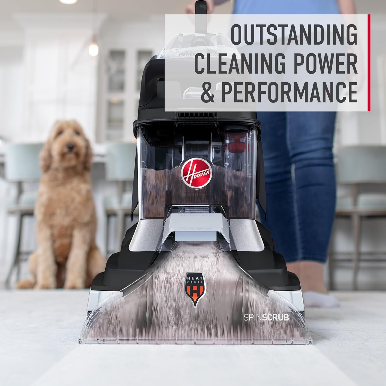 Hoover Pet Carpet Cleaner Solution, 128 Oz., Tropical Breeze Scent, Deep Cleaning Shampoo Solution, Eliminates Urine Stains and Odors, Pair Carpet Cleaner Machine