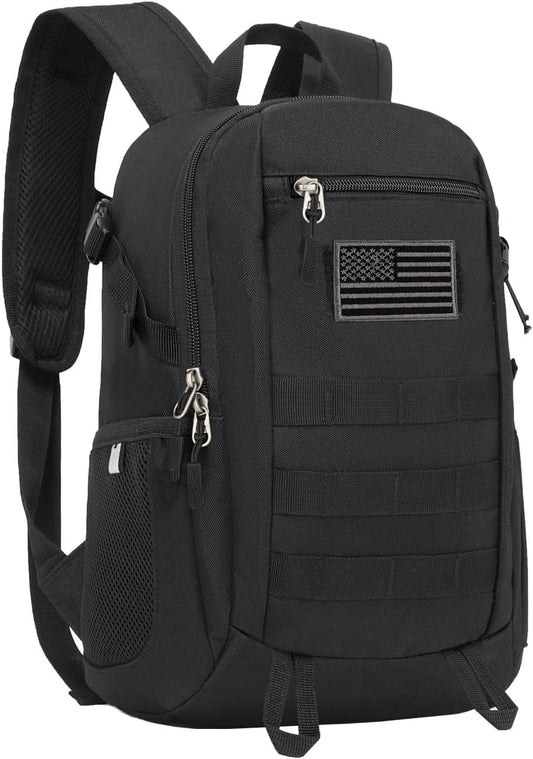 Arcenciel 10L/20L Mini X-Small Tactical Backpack MOLLE Daypack Gear Pack Camping Bag with Patch