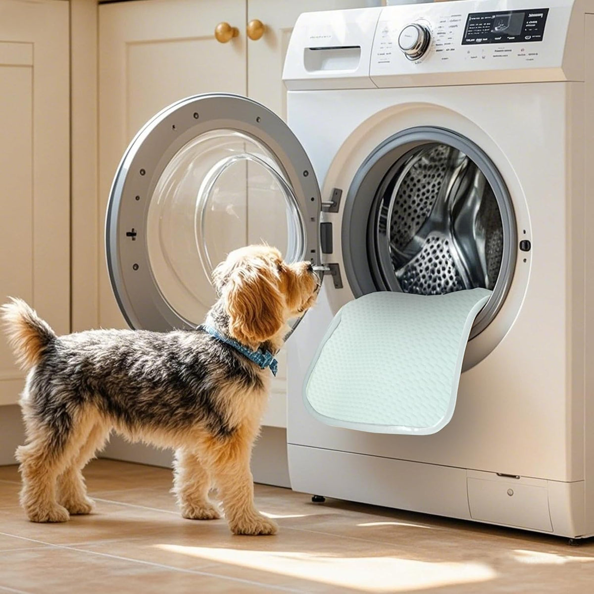Dog Cooling Mat,Foldable Non-Slip Washable Arc-Chill Cool Pad 27.5X39.3 In