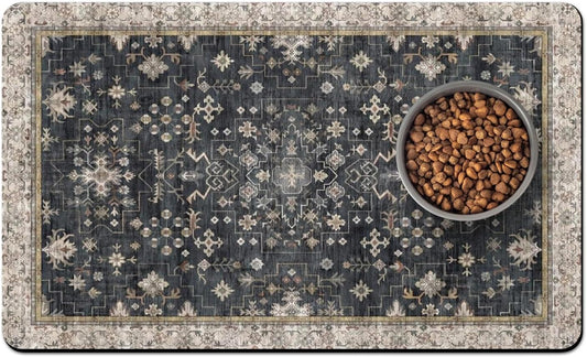 Pet Food Mats for Floor, Absorbent Dog Mat for Food and Water Dispenser Mat, Dog Food Mat Quick Dry Cat Food Mat Pet Supplies