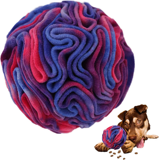Ablechien Snuffle Ball for Dogs, Find Hidden Food, Interactive Dog Toys for Boredom, Soft Polar Fleece Machine Washable, Relief Anxiety, Sniffle Ball