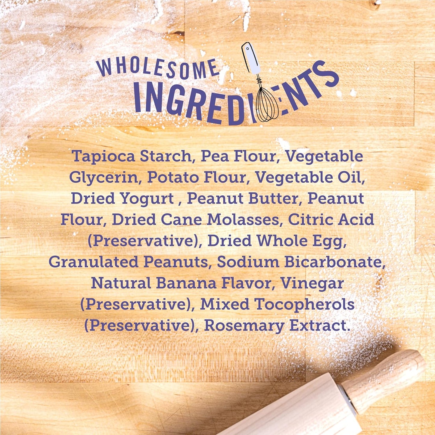 Three Dog Bakery Grain-Free “Woof”Ers, Peanut Butter & Banana Flavor – Grain-Free Dog Treat, Cookies for Dog Training Treats, Puppy Treats with Real Ingredients