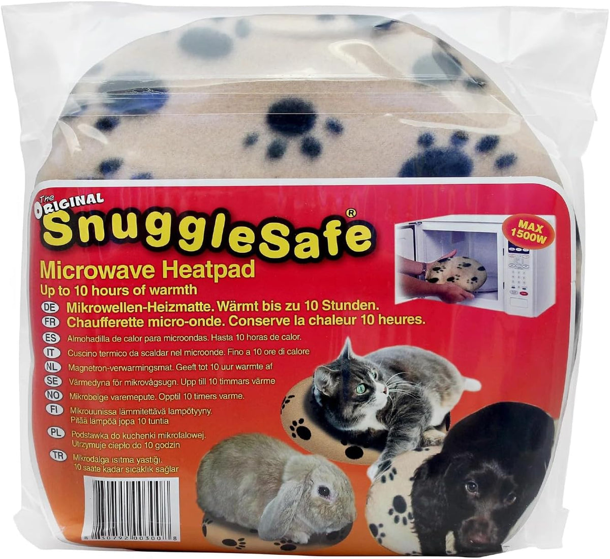 Snugglesafe Microwave Pet Heating Disc, Heating Pad for Kittens & Cats