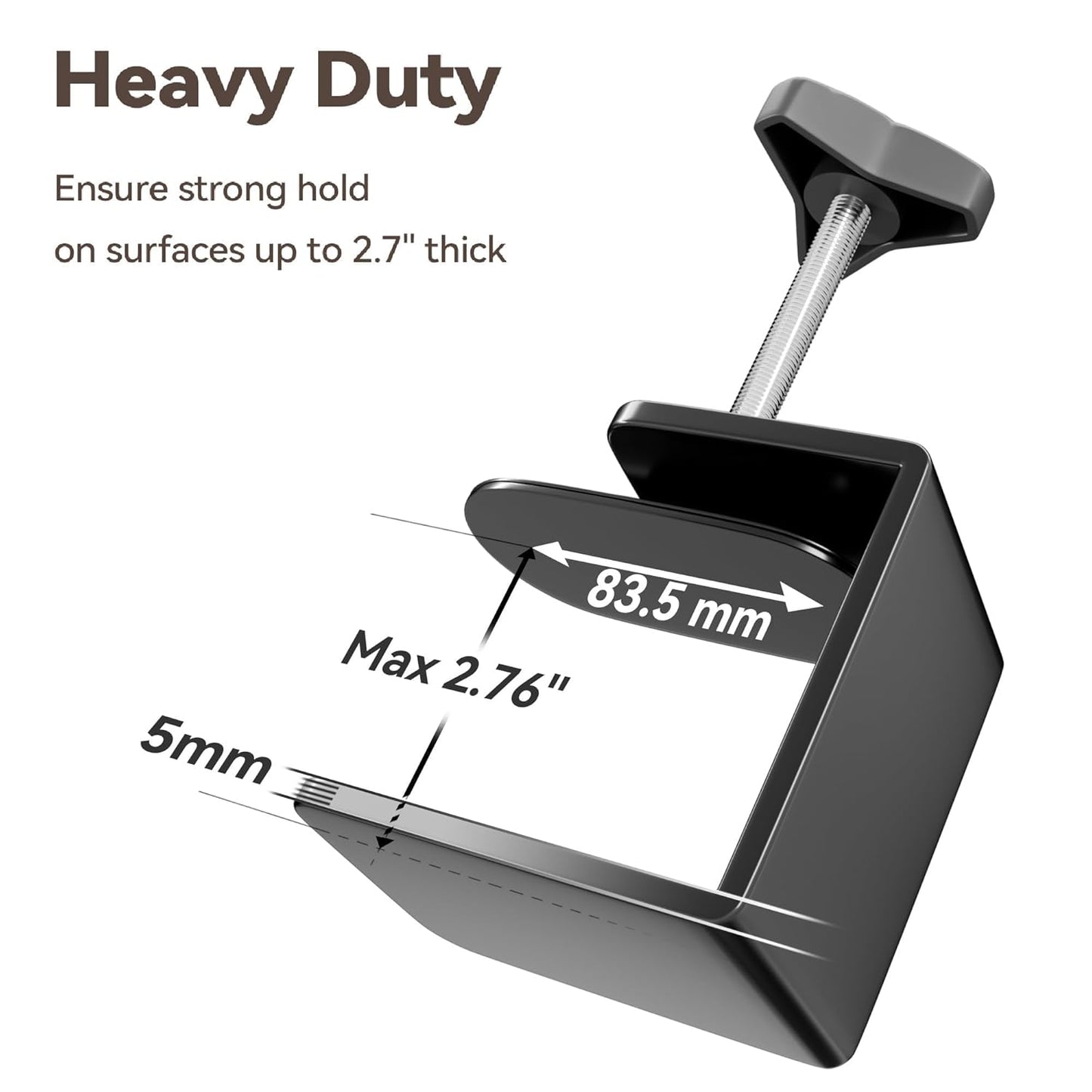 Adjustable Pet Grooming Arm for Table: 42" Height & 27"-39" Width, Clamp Fits up to 2.76", Includes Hammock & 2 No-Sit Nooses, Heavy-Duty Dog Grooming Station for Home Use, Nail Trimming & Drying