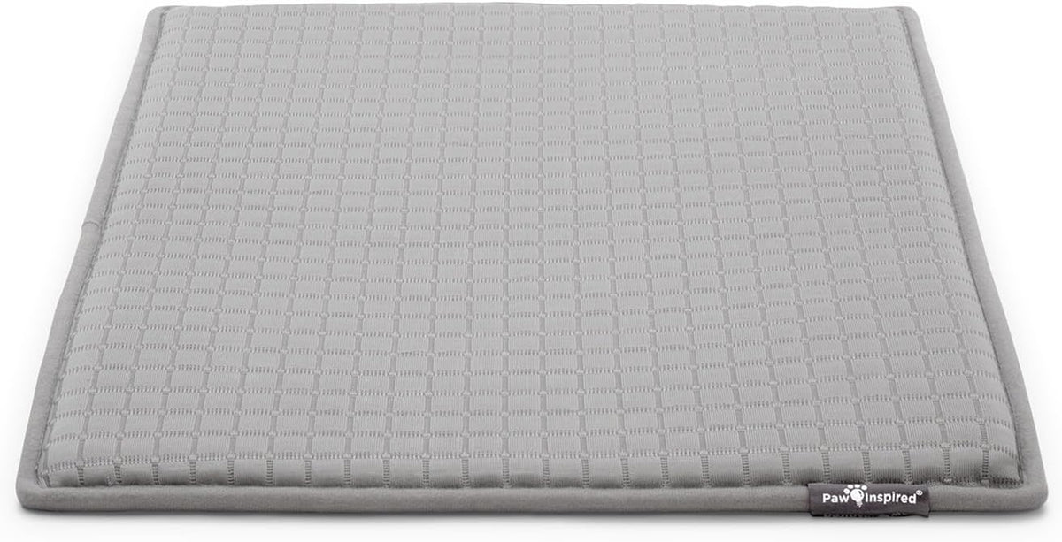 Paw Inspired Cooling Orthopedic Crate Pad, 23X17 Inch, Gray