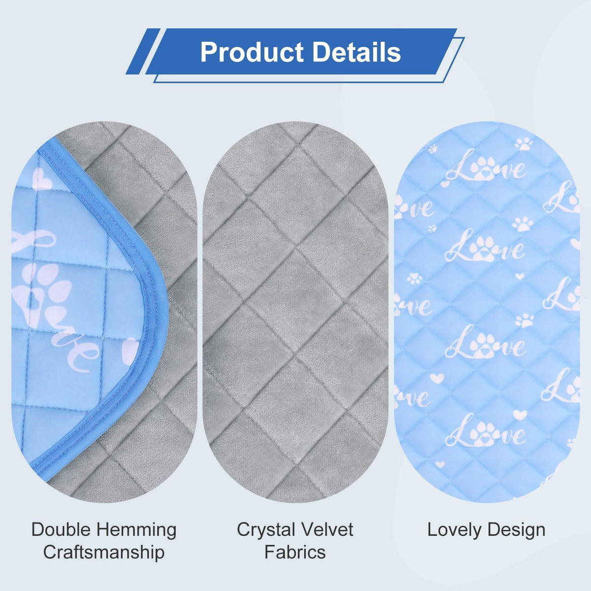 Dog Cooling Mat 36"X23" - Cool-Chill Cool Fiber,Double-Sided Cooling & Warm