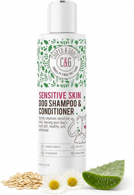 Cooper and Gracie Sensitive Skin Dog Shampoo and Conditioner in One