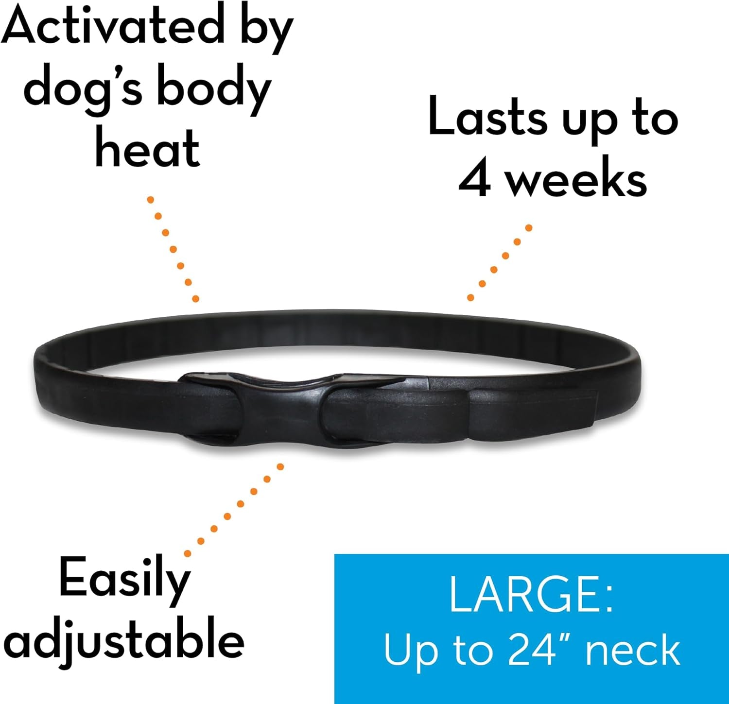 Thunderease Calming anti Anxiety Pheromone Collar for Dogs (Large)