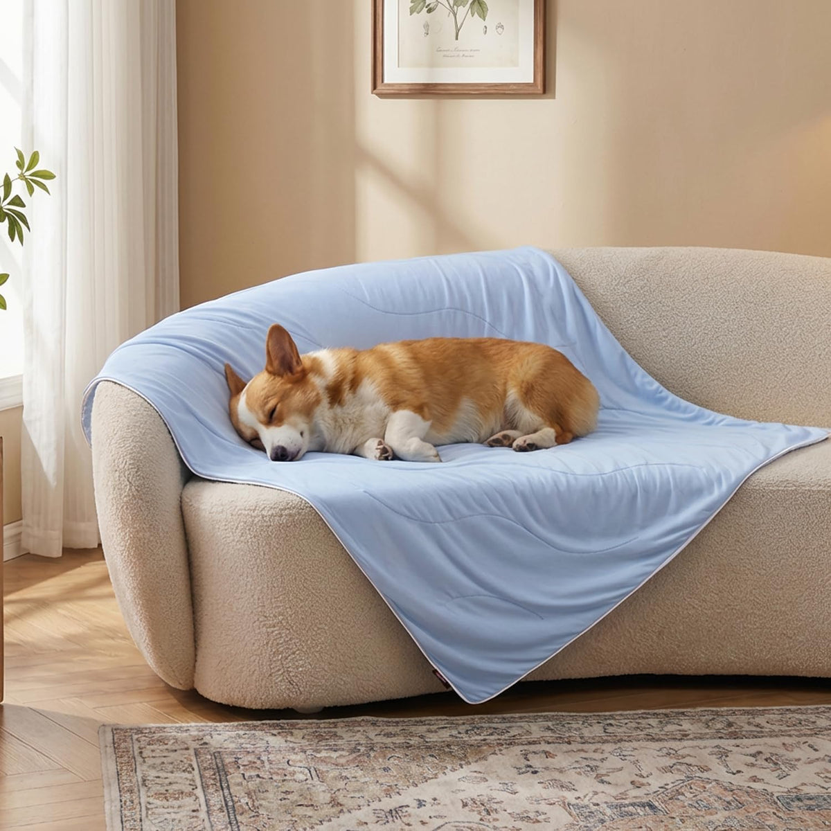 ZOMISIA Breathable Cooling Blanket for Dog, Premium Pet Cooling Mat 30"X40"