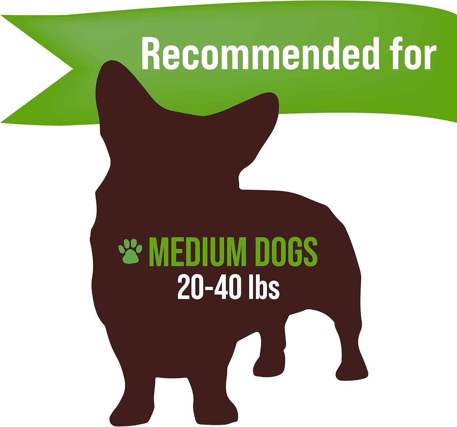 Buck Bone Organics Dog Chews, Antlers for Dogs, Premium Natural Elk, Long Lasting Dog Bones for Aggressive Chewers, No Preservatives, Wild Shed in the USA (Medium 2 Pack)