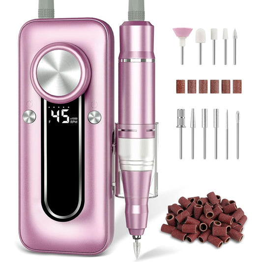 TUOBEO Cordless Nail Drill, Electric Nail File Professional 45000 RPM