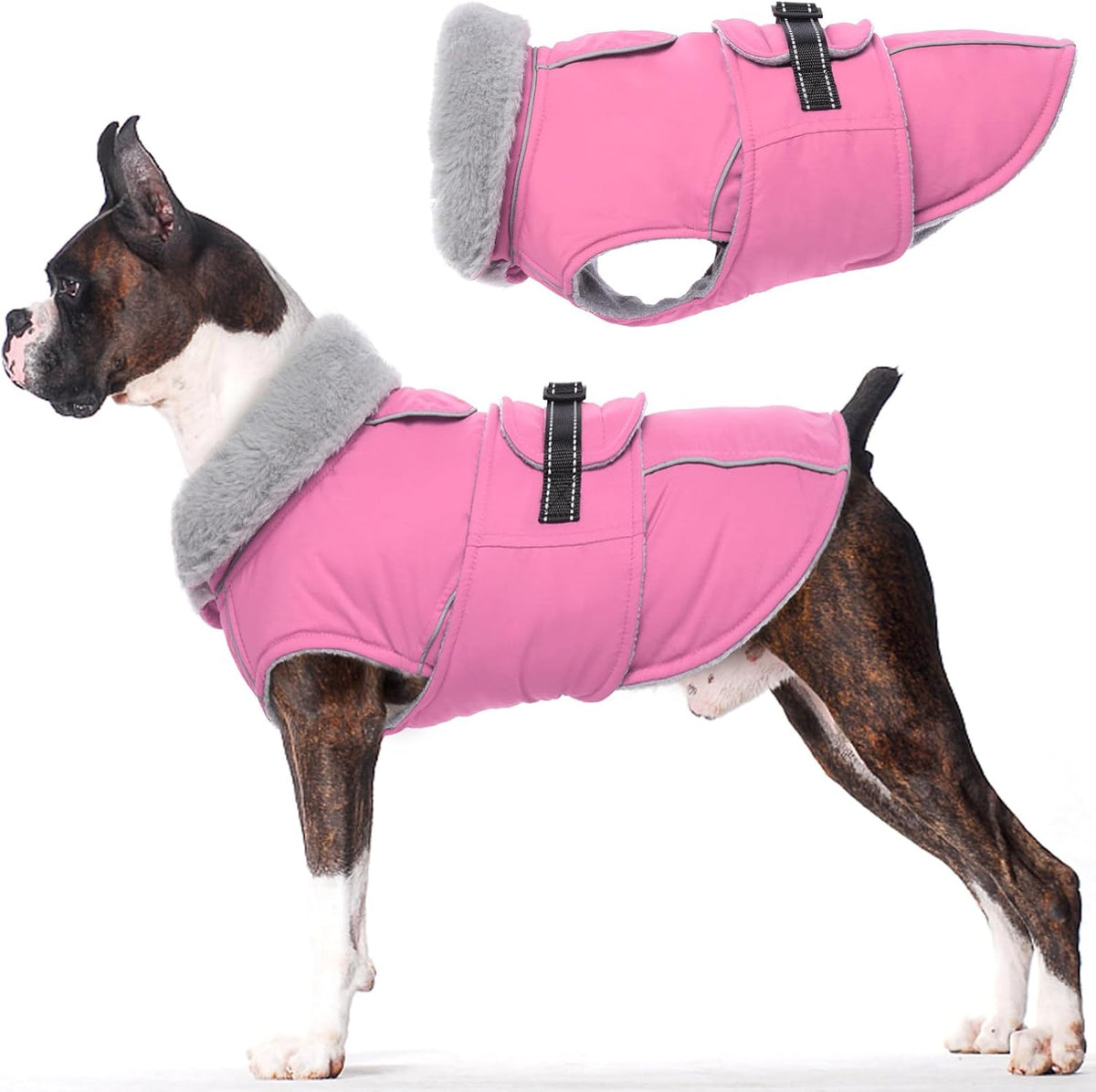 Dog Coats for Small Dogs Waterproof Dog Jacket with Adjustable Fit