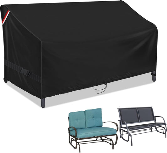 Outdoor Waterproof Loveseat Glider Bench Cover, 48"L X 28"W X 35"H