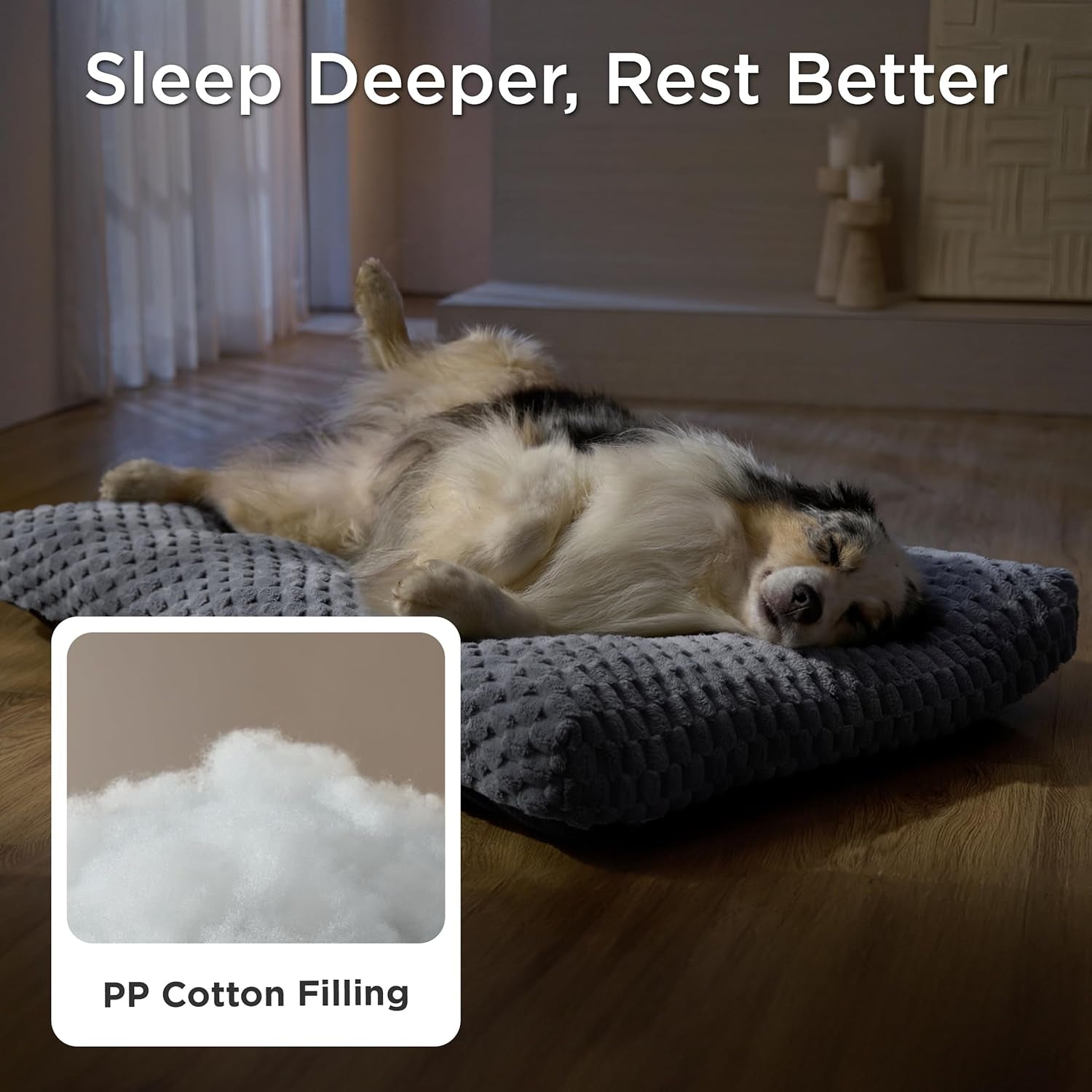 Bedsure Calming Dog Bed for Medium Dogs, Donut Pet Bed | Washable Dog Bed for Crate, Soft Fluffy Bubble Fleece Pet Bed