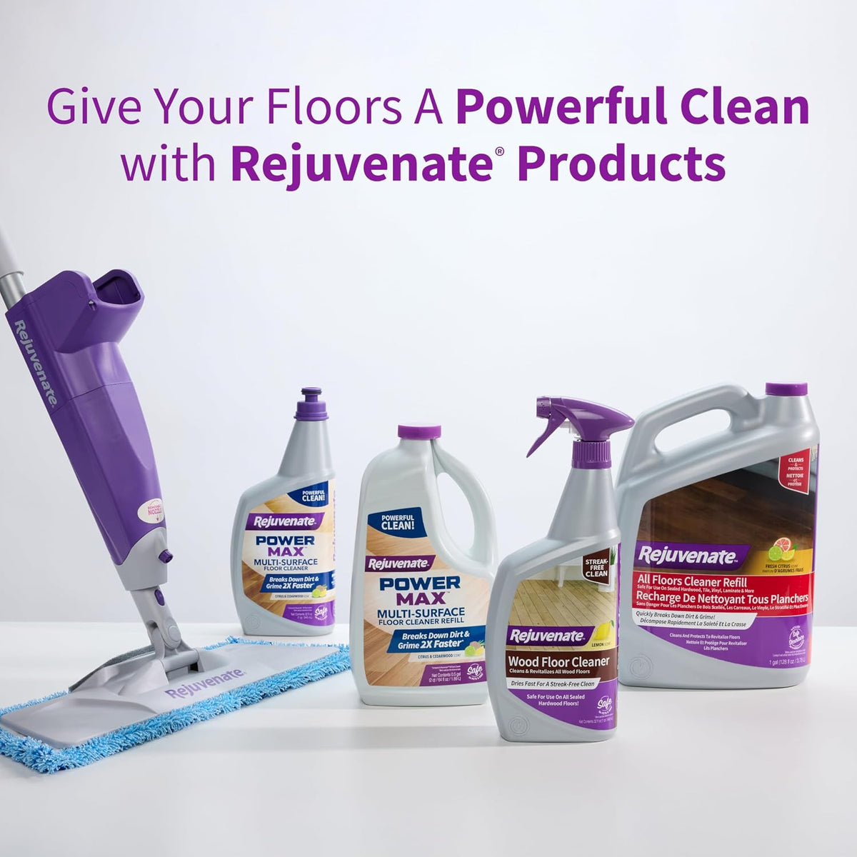 Rejuvenate All Floors Cleaner Refill 1 Gal, Fresh Citrus Scent