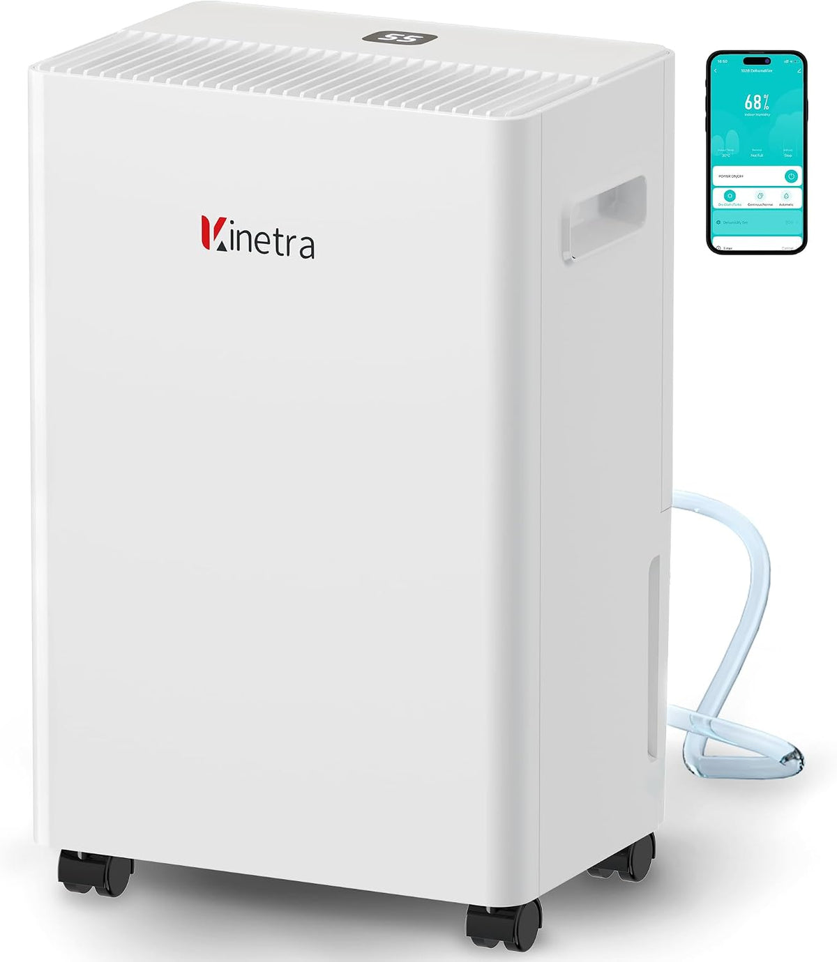 1500 Sq Ft Dehumidifiers for Home，30 Pints Dehumidifier with Drain Hose