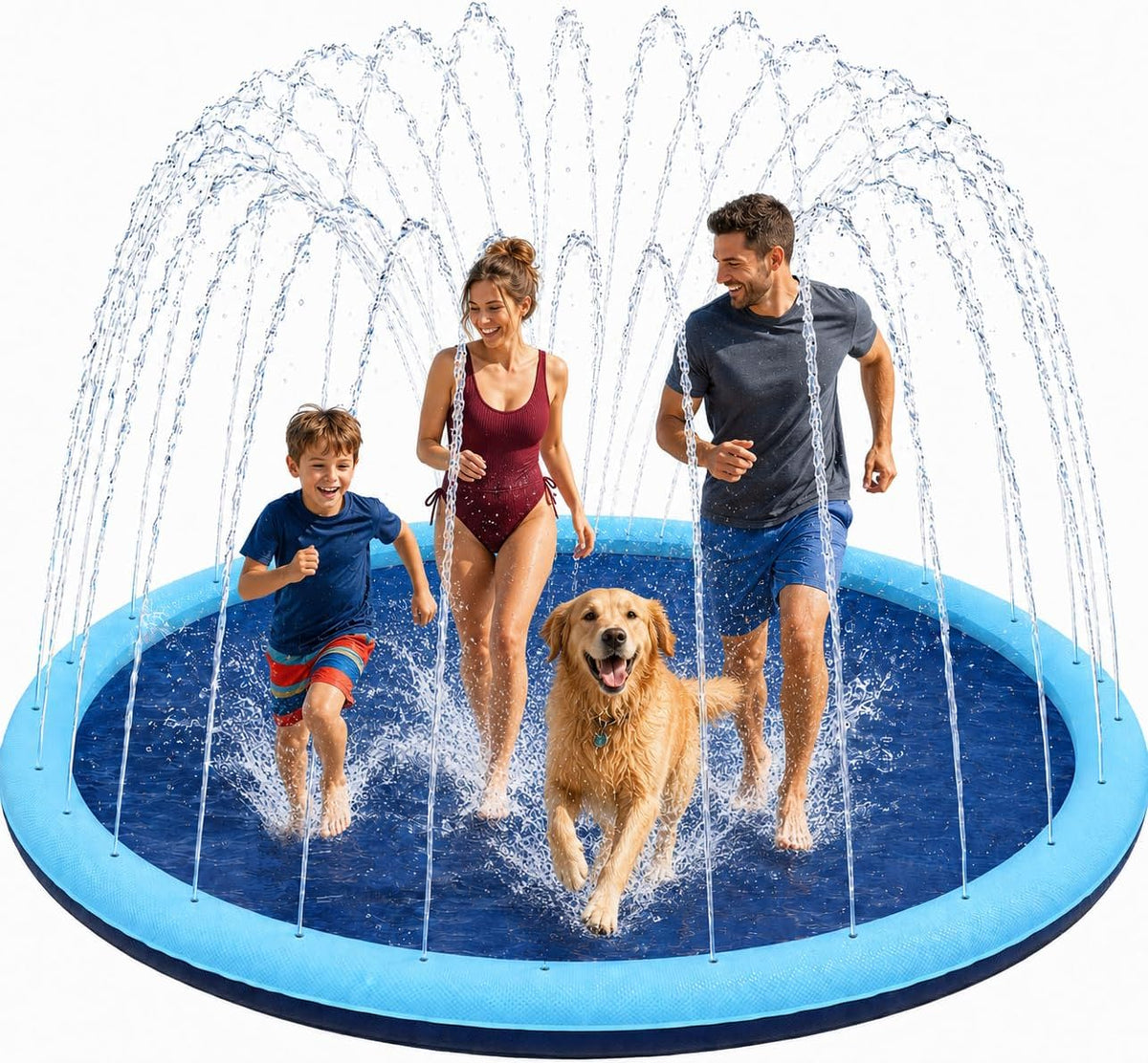 Non Slip Splash Pad, 59", Kids and Dogs