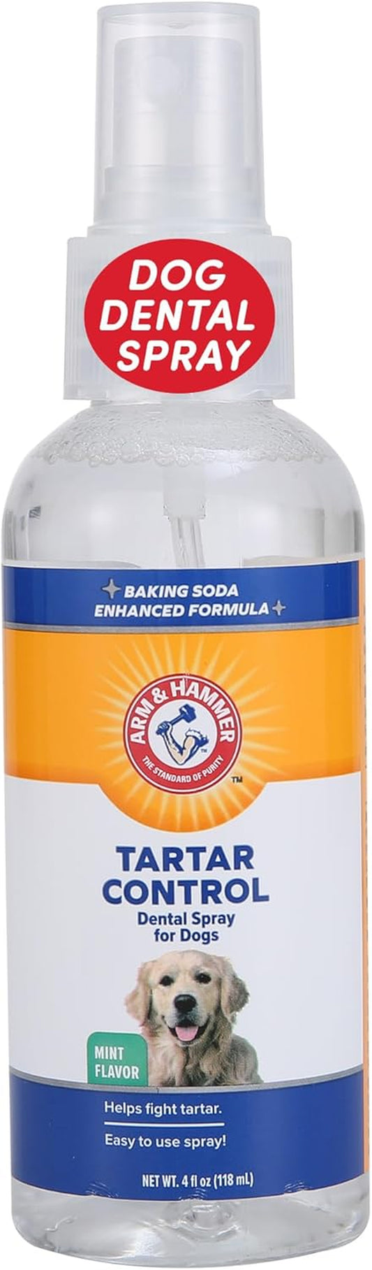 Arm & Hammer Tartar Control Dental Spray for Dogs, Mint, 4 Fl Oz