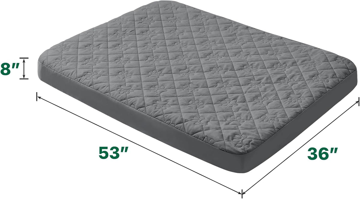 PAWFINITY XXL Waterproof Dog Bed Cover Replacement, Fitted Sheet Washable
