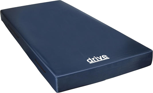 15076 Decompressing Foam Mattress, Pressure-Relief Support for Homecare & Hospital Beds, High-Density Foam with Removable Cover, 275 Weight Capacity, 80"L X 36"W X 8"H, Blue