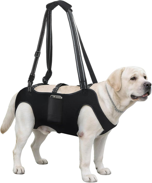 Dog Lift Harness with Pocket Full Body Adjustable Handle Sling,Xl