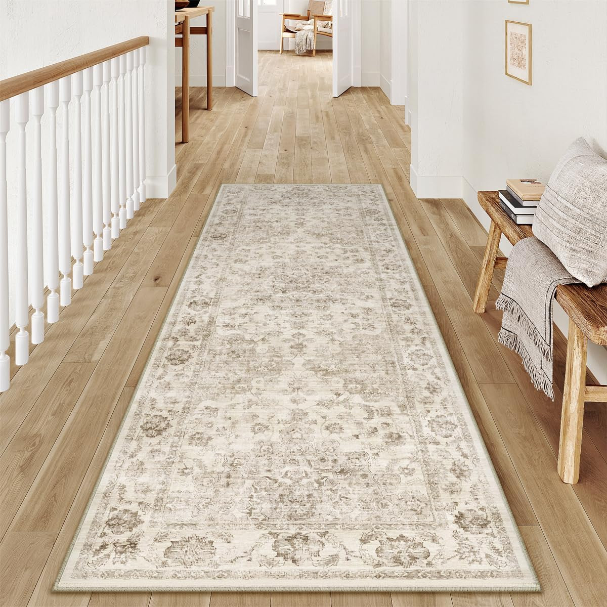 2X6 Beige Neutral Runner Rug