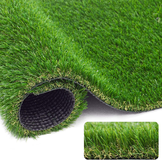 1.38" Artificial Turf Grass,4Ft X 6FT Fake Grass Rug Indoor Outdoor,Realistic High-Density Sturdy Artificial Turf Carpet for Dogs Pets Garden Lawn Landscape