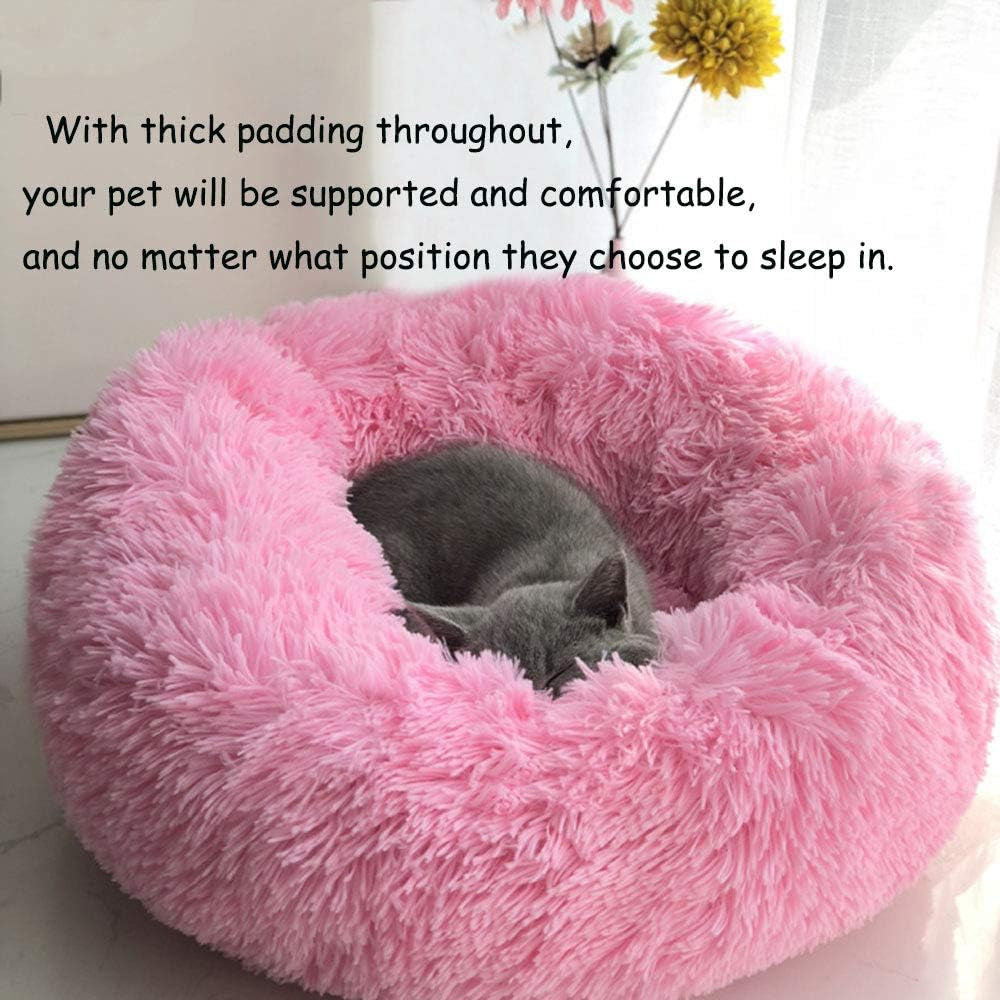 Cat Bed for Indoor Cats,Mini Plush Self Warming Kitten Bed, 20 Inch