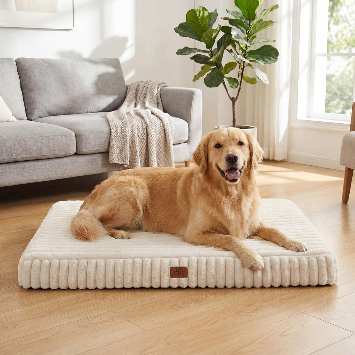 Orthopedic Dog Bed for Medium Dog, Waterproof Washable Pet Bed for Crate