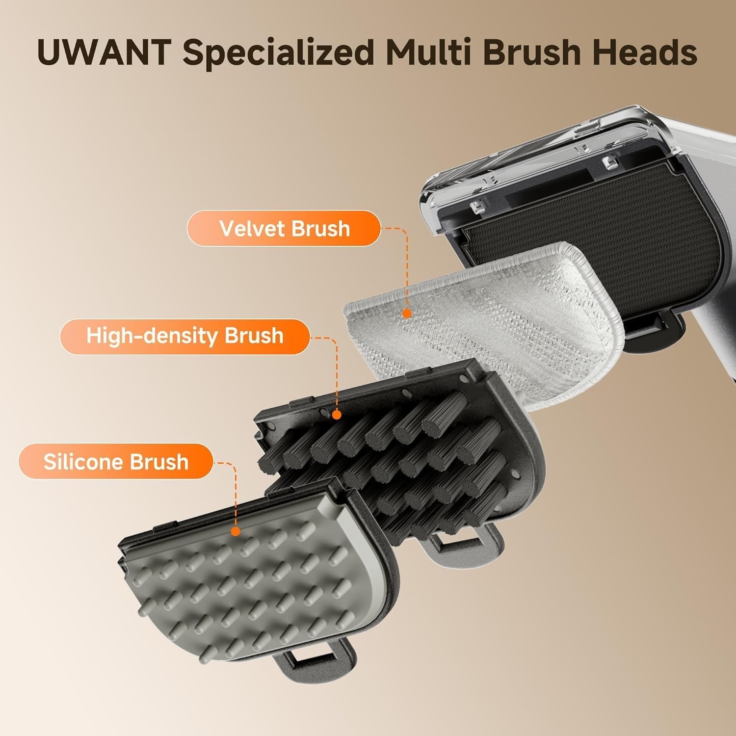Uwant Carpet Cleaner Machine 18Kpa Portable Carpet Cleaner for Cars Couch, 2In1 Water Tank Upholstery Cleaner, Spot Cleaner with Cleaning Tools, 2.4 Liter Set of 1