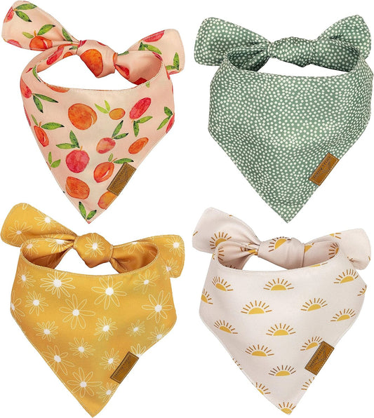 Remy+Roo Katherine Spring Dog Bandanas Large - 4 Pack - Floral