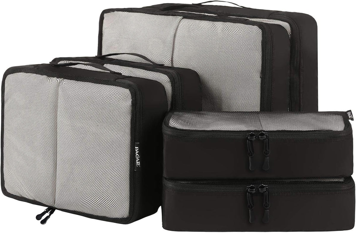 BAGAIL 6 Set Packing Cubes,Travel Luggage Packing Organizers