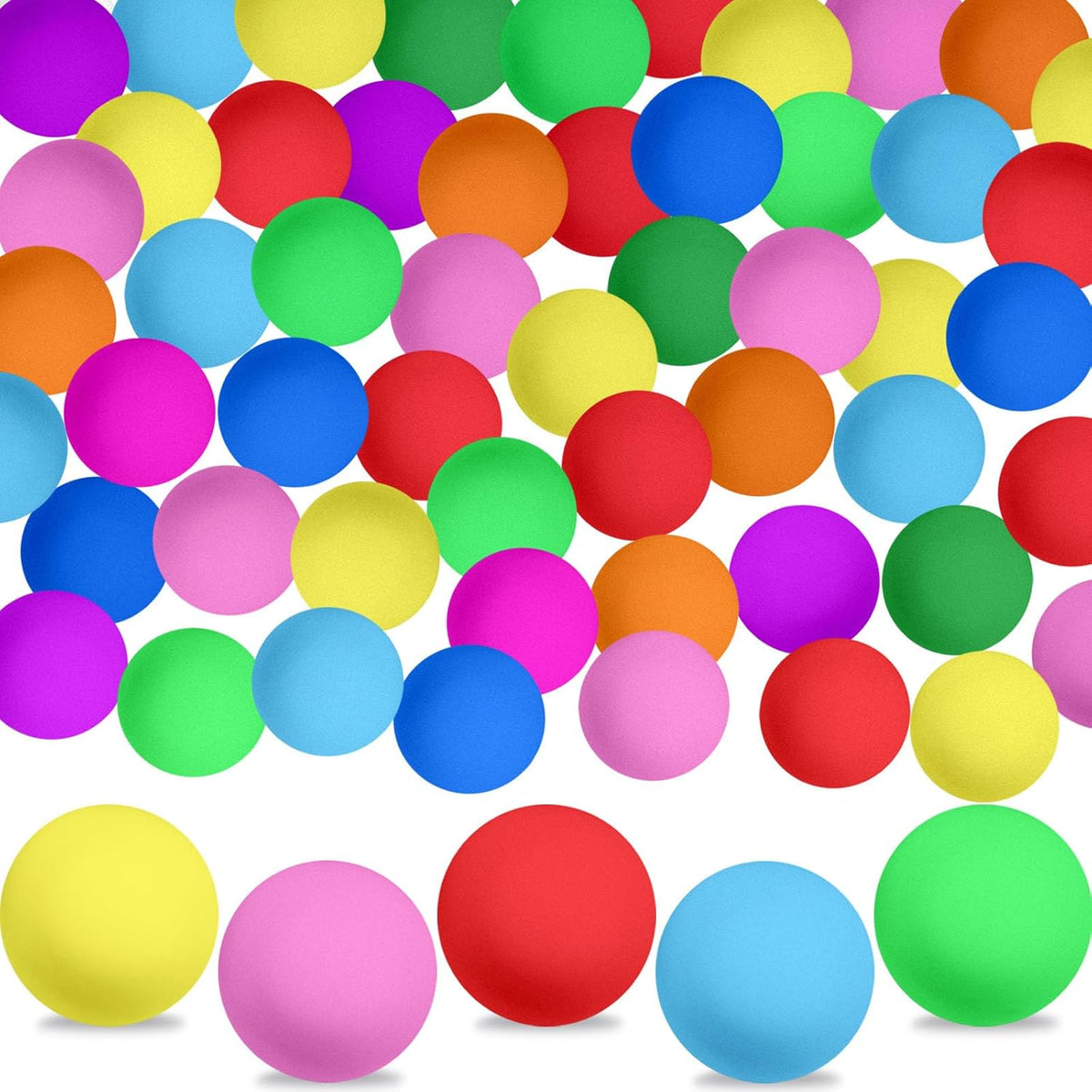 Tiaiidi Colored Table Tennis Balls,Plastic Beer Ping Pong Balls Bulk